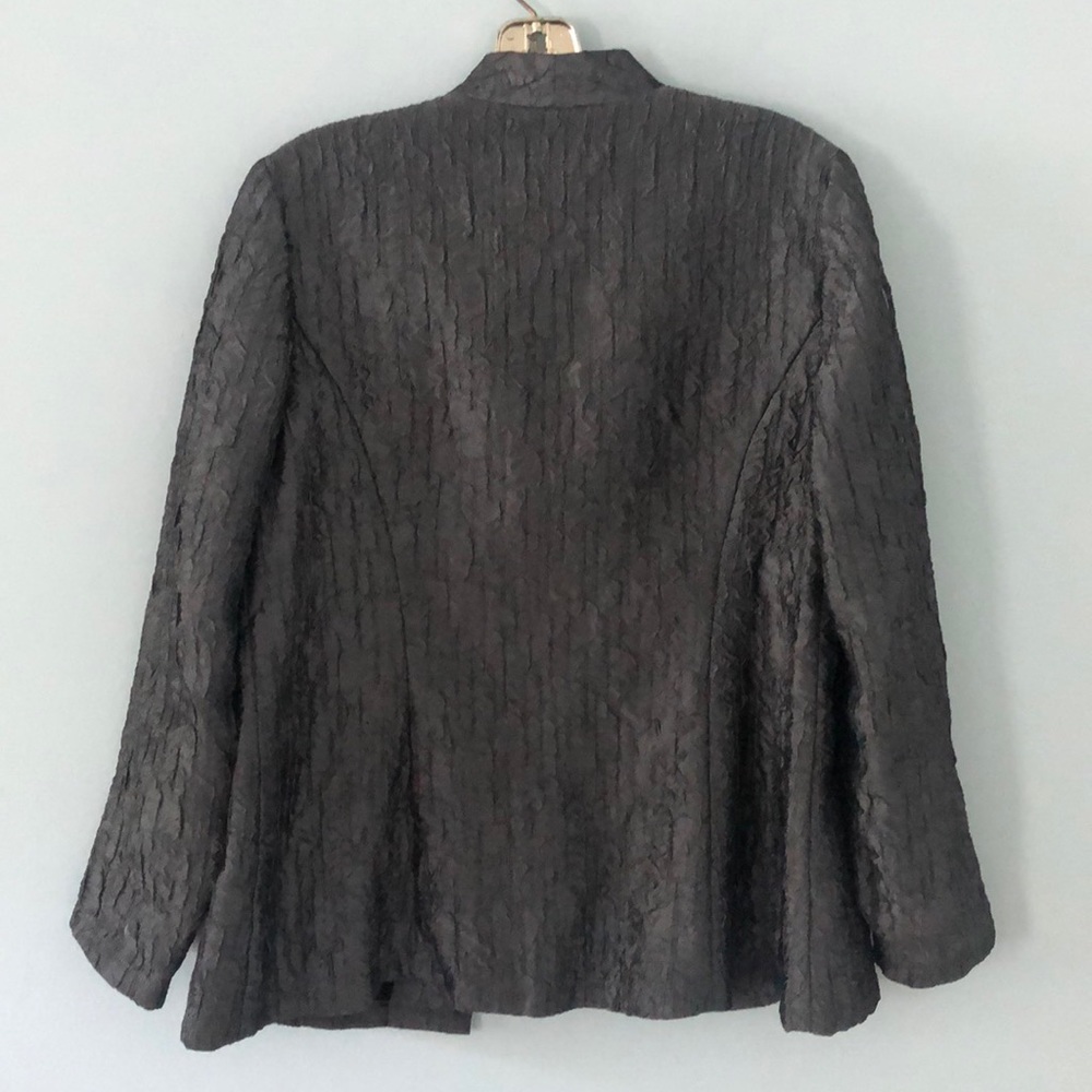 Coldwater Creek Metallic Crinkle Jacket - Picture 3 of 3